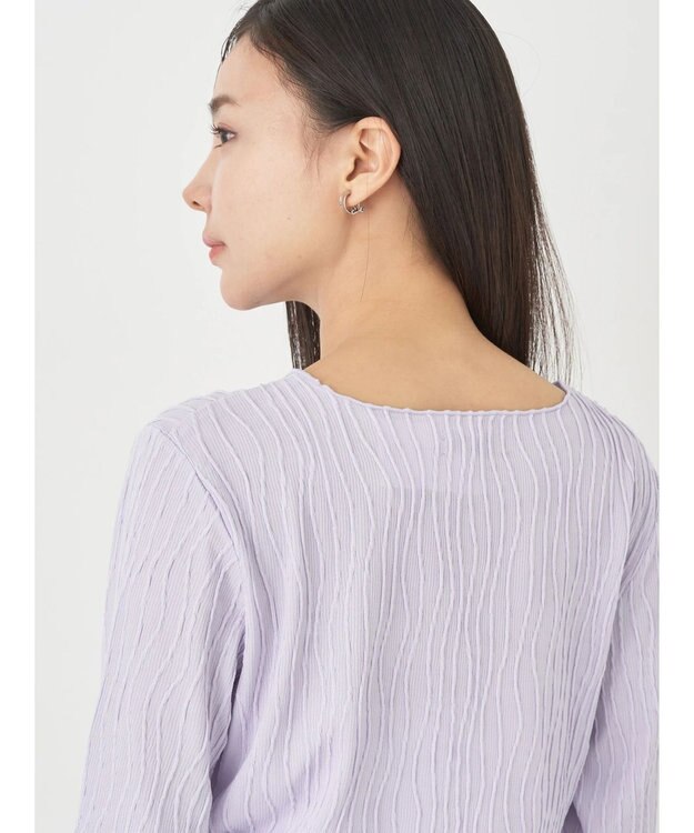 earth music&ecology うねうねプルオーバー Lavender