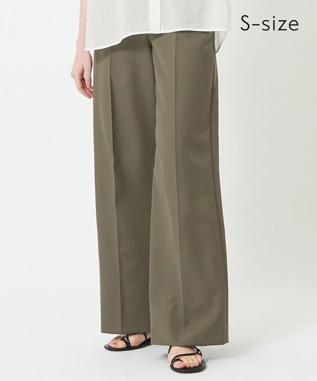 BEIGE， 【S-size】WISTERIA / ワイドパンツ Khaki