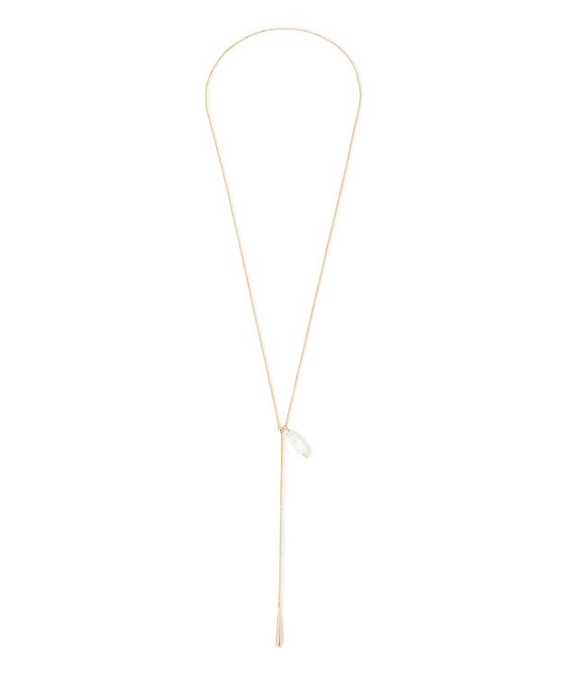 23区 淡水パール ラリエット ネックレス ゴールド系