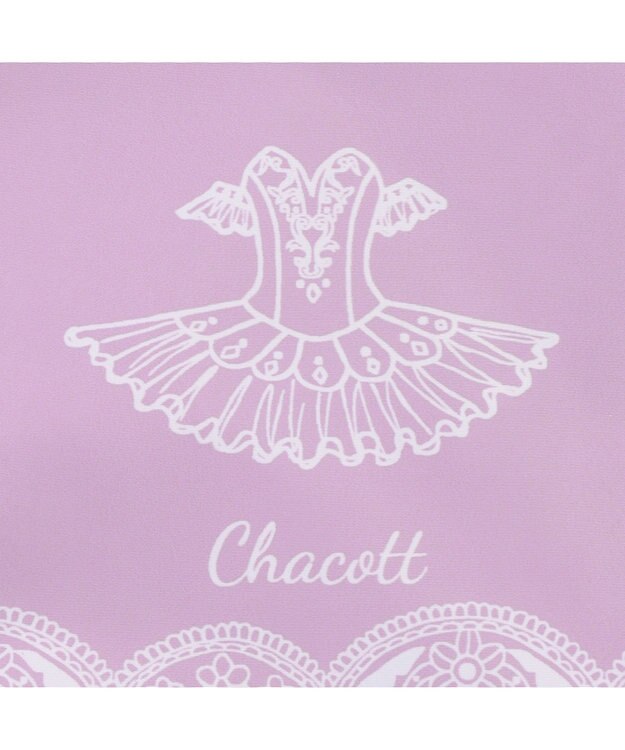 Chacott レース柄メッシュ巾着M ライラック