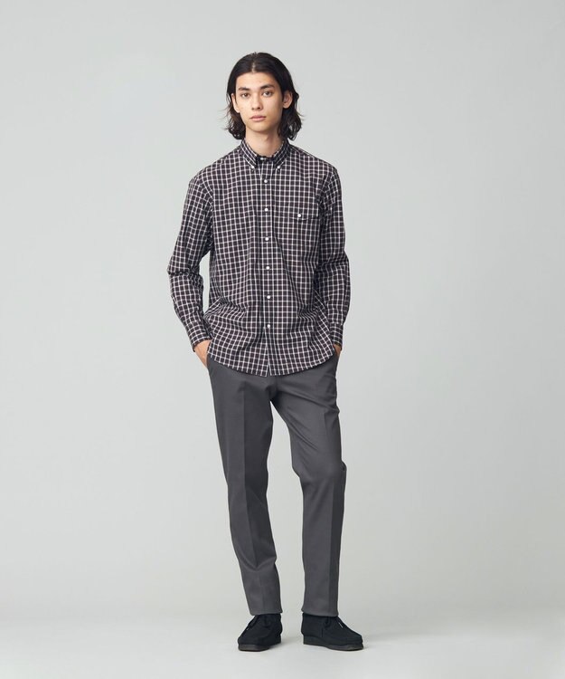 J.PRESS MEN ドビー マルチチェック シャツ ネイビー系3