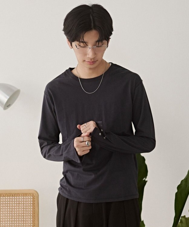 WEGO フレアスリーブT（LS） ブラック中濃色