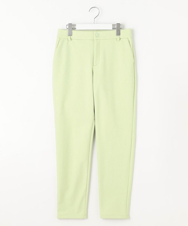 23区GOLF 冬の暖かボトム【WOMEN】ボンディング テーパードパンツ ライトグリーン系