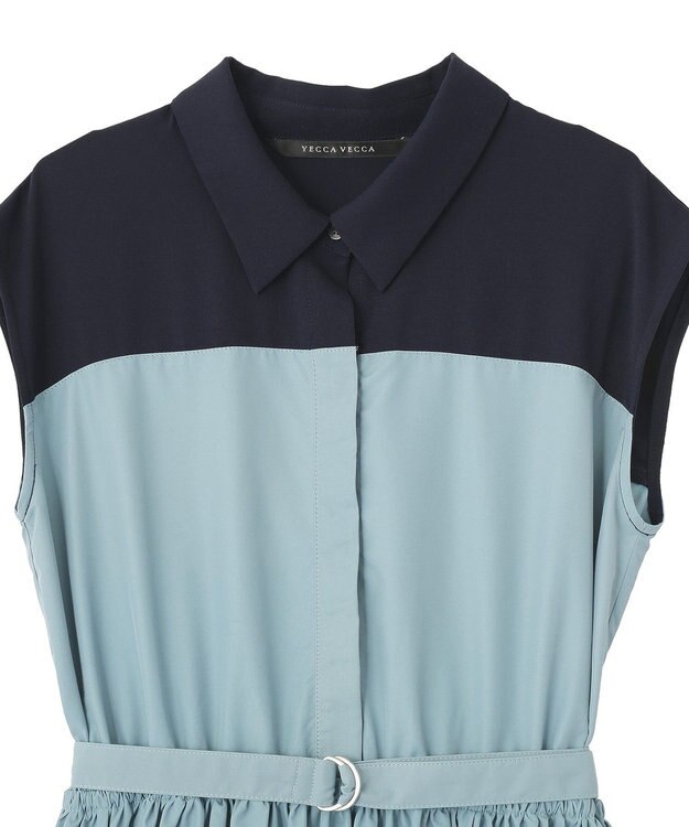 YECCA VECCA ドッキングワンピース Blue