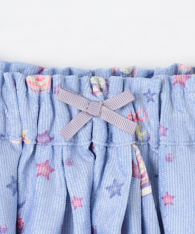 ANY KIDS マジカルキャットフレアスカート サックスブルー