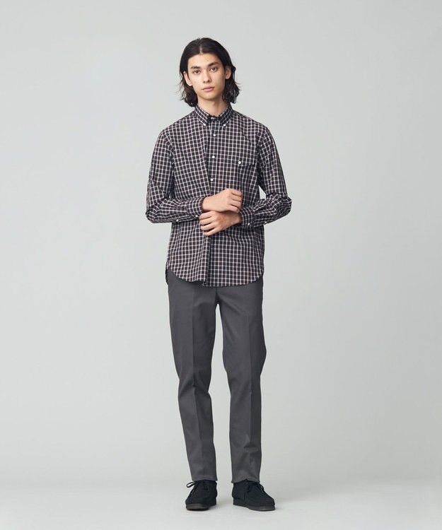 J.PRESS MEN ドビー マルチチェック シャツ ネイビー系3