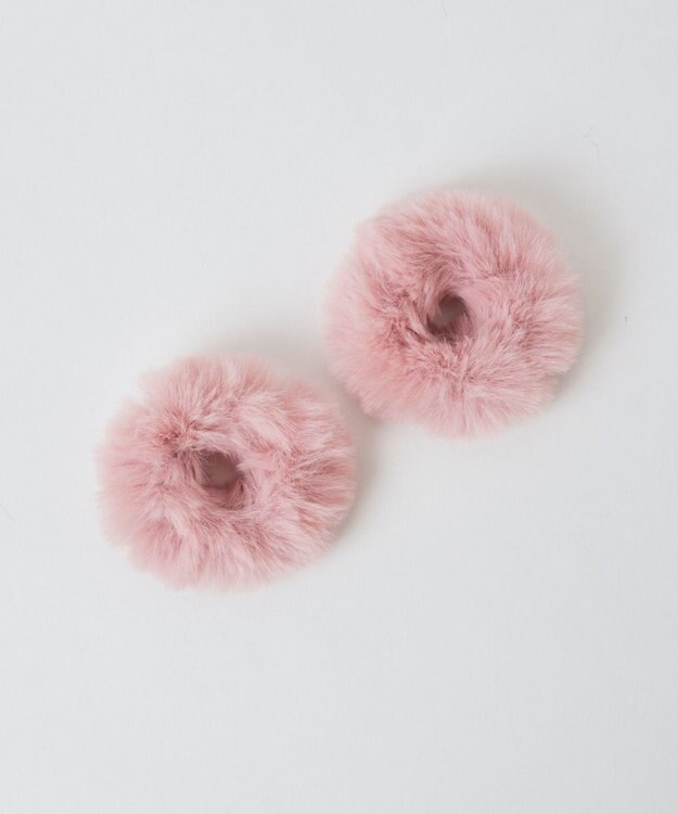 WEGO L2Pファーヘアゴム ピンク