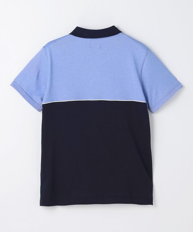 J.PRESS KIDS 【140-170cm】 ブロッキングポロシャツ ライトブルー