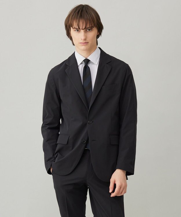 UNFILO MENS 【7つの機能付き】FINE MOVE スマート テーラード ジャケット ブラック