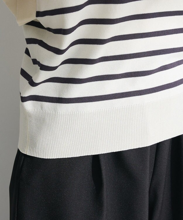 Green Parks 袖フレアフレンチスリーブニットプルオーバー Border