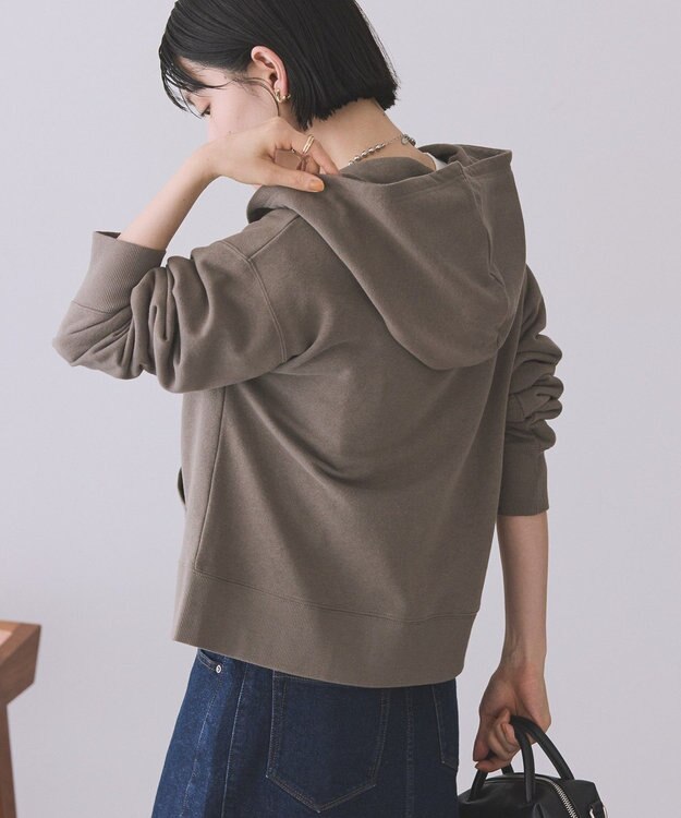 AMERICAN HOLIC スウェットZIPパーカー Gray Beige