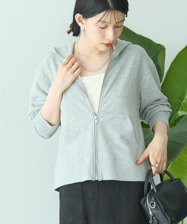 AMERICAN HOLIC スウェットZIPパーカー Gray Mixture