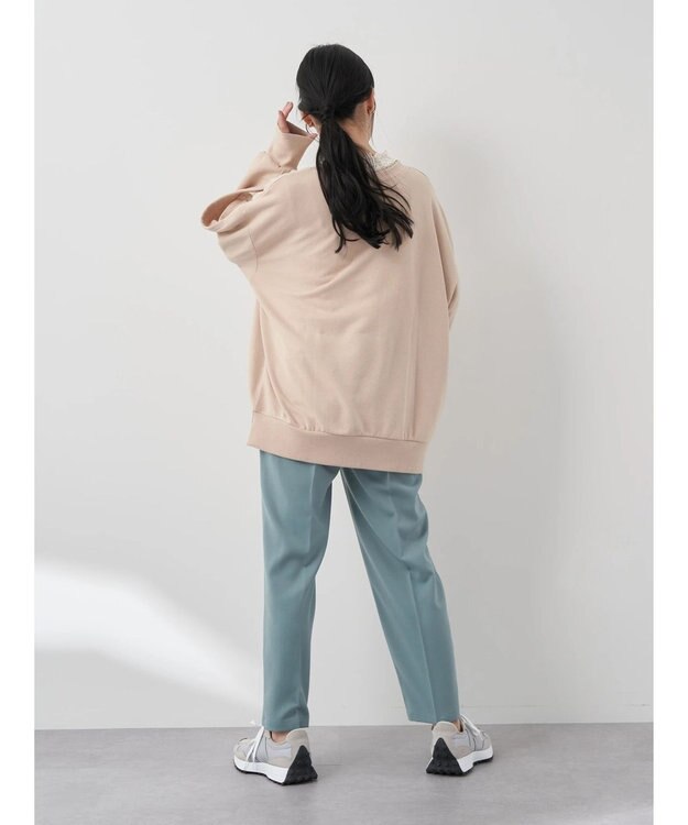 earth music&ecology 袖スリットスウェット Beige