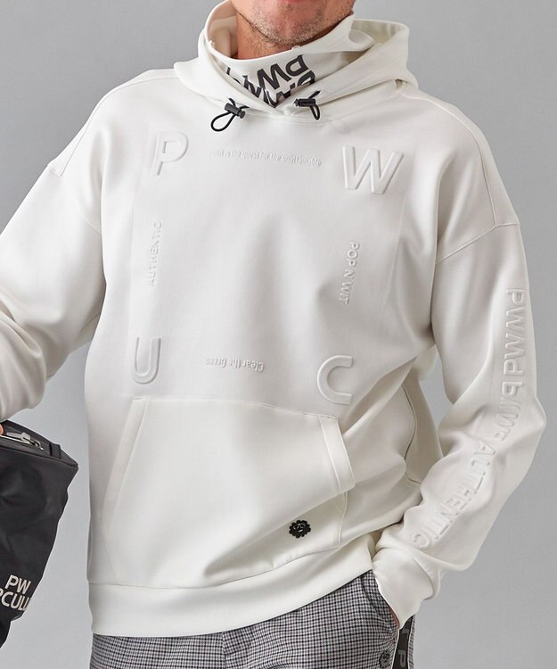 PW CIRCULUS 【MEN】 デタッチャブルフーディー ホワイト系
