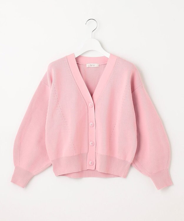 Feroux Ｖネック カーディガン ピンク系