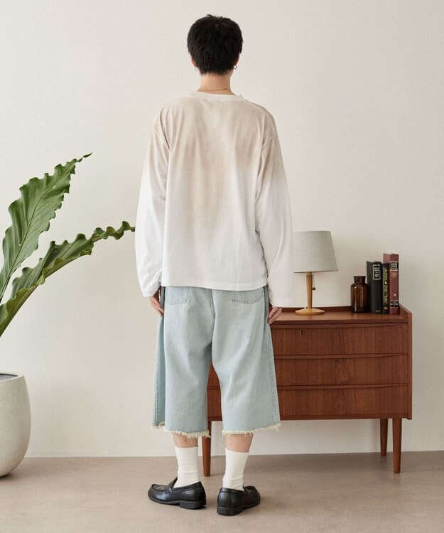 WEGO ルーズスプレーT（長袖） オフホワイト