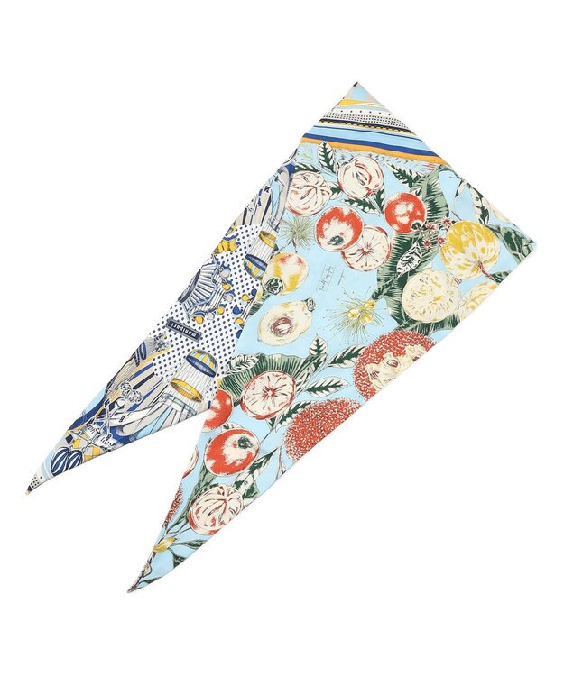 23区 manipuri バルーンジャーニー/スプリング ダイヤ シルク スカーフ ブルー系