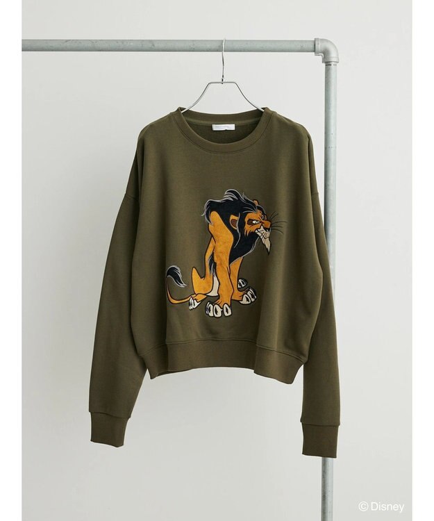 Green Parks Villains／パッチワーク裏毛プルオーバー Khaki