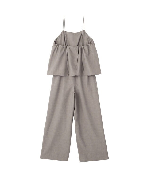 AMERICAN HOLIC リネンライクビスチェサロペット Gray Beige