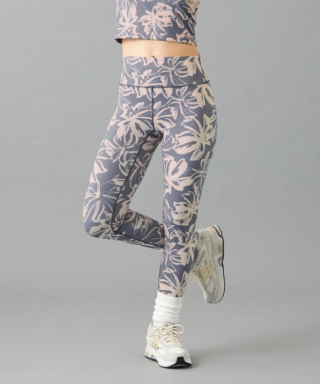 Chacott Chacott BALANCE Playful フラワーレギンス グレープリント