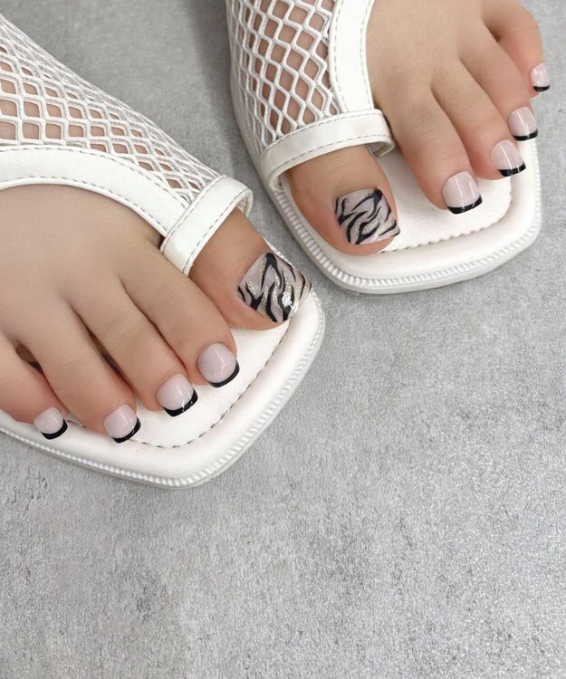 WEGO デザインフットネイルチップ 柄6