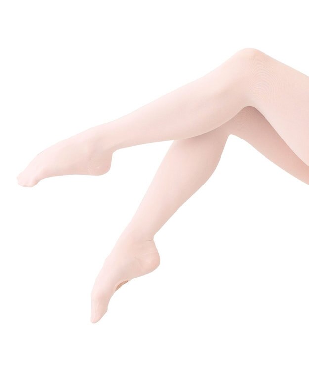 Chacott ジュニア　ベロネーゼタイツIII（穴あき）かかと立体設計 ロイヤルピンク