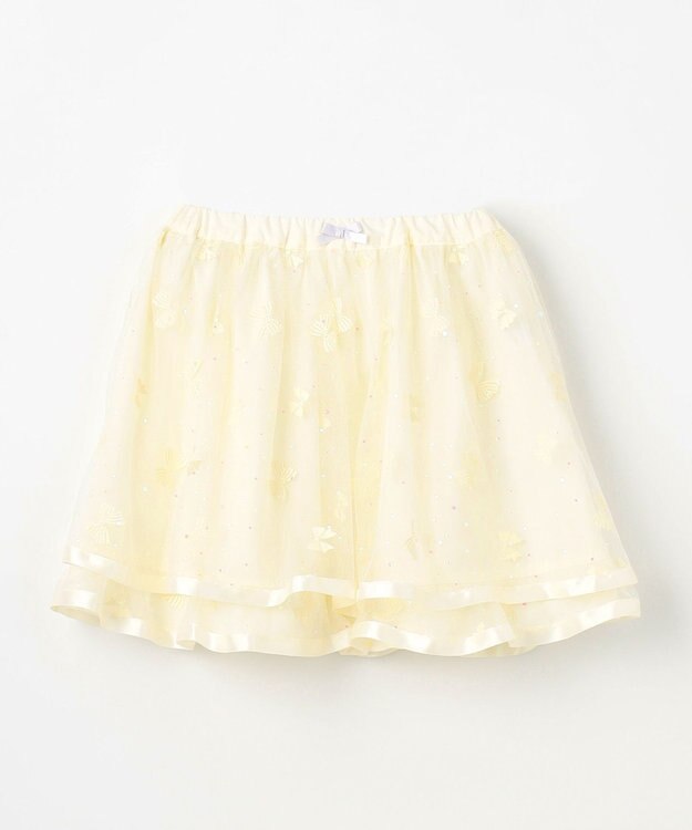 ANY KIDS リボン チュールスカート エクリュ