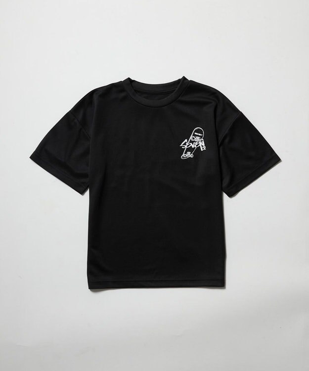 OP／FILA 【SEVEN2】ストリ－トデザインロゴTシャツ ブラック