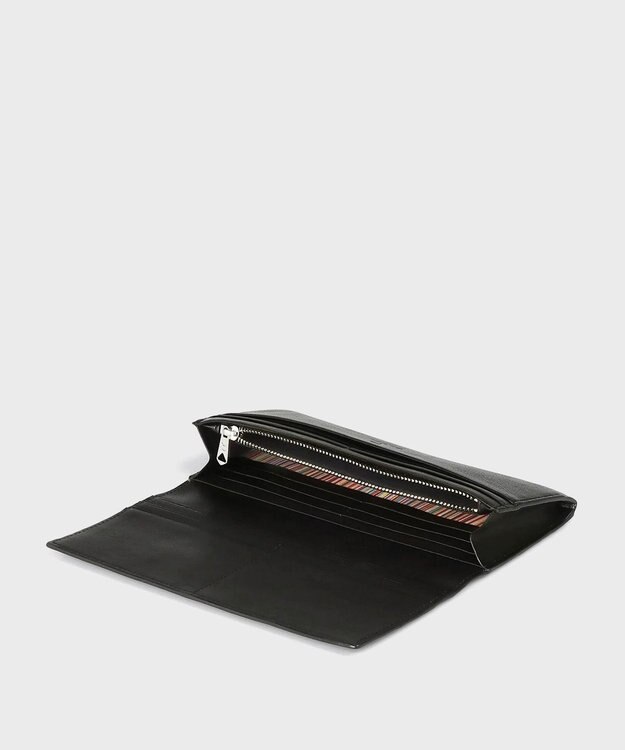 Paul Smith ベジタンストライプトリム 長財布 ブラック