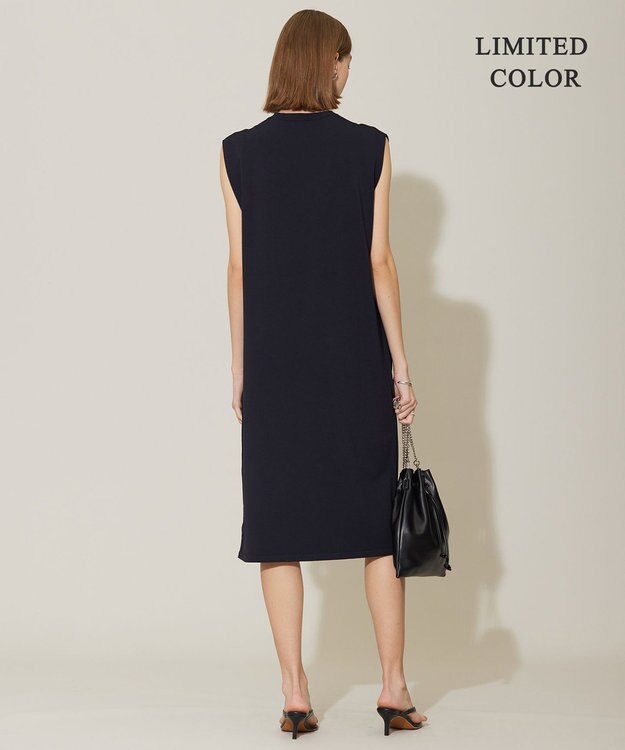 ICB 【WEB限定カラーあり・接触冷感・UVケア・洗える】 シンセティックハイゲージ ワンピース ネイビー系［WEB限定］