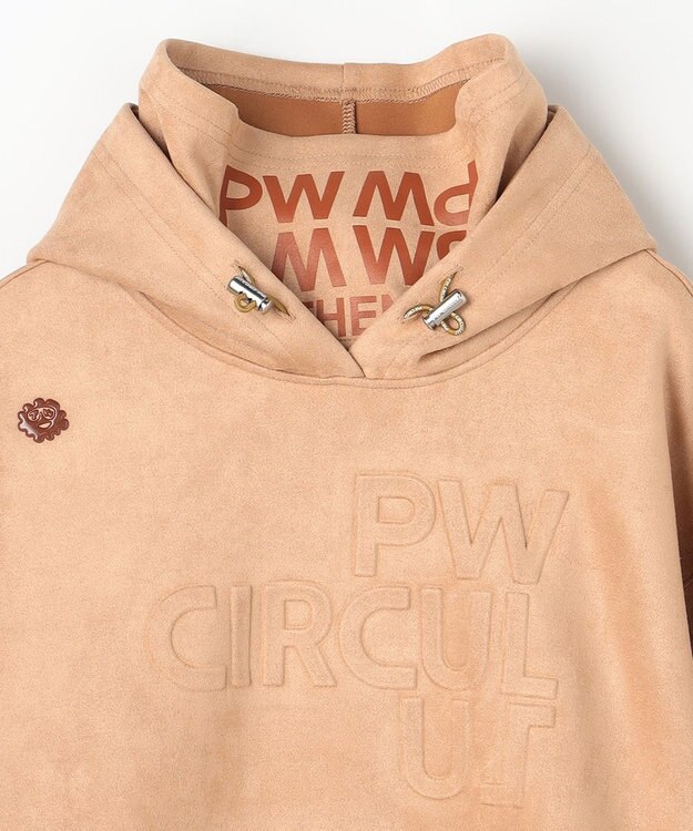 PW CIRCULUS 2025 NEW！【手洗い洗濯可】【WOMEN】スエードライク デタッチャブルフーディ ゴルフウェア レディース ベージュ系