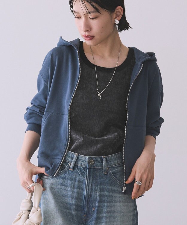 AMERICAN HOLIC スウェットZIPパーカー Dark Gray