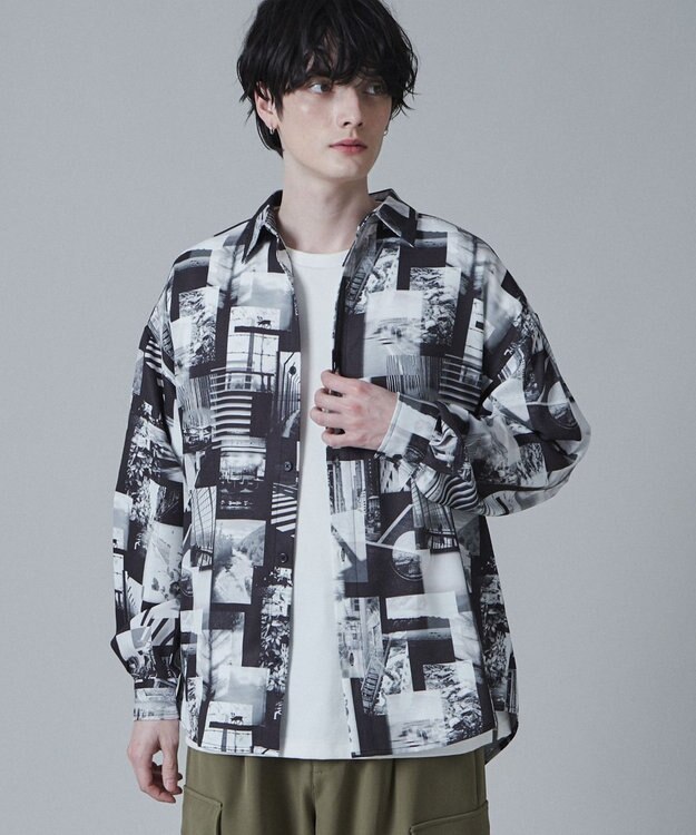 WEGO アムンゼンパターンBIGシャツ 柄1