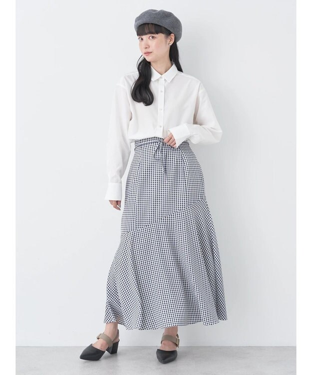 earth music&ecology レギュラーカラーシャツ Off White