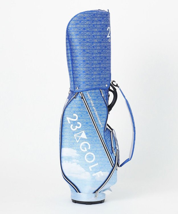 23区GOLF 【UNISEX】オリジナル変形ロゴ キャディバッグ スカイブルー系5