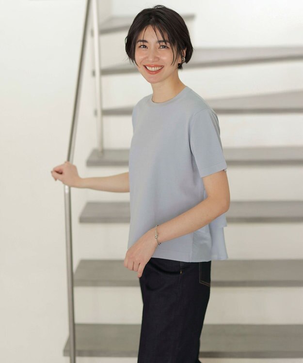 J.PRESS LADIES 【洗える】BASIC STRETCH DENIM ボーイフィット パンツ インディゴ系