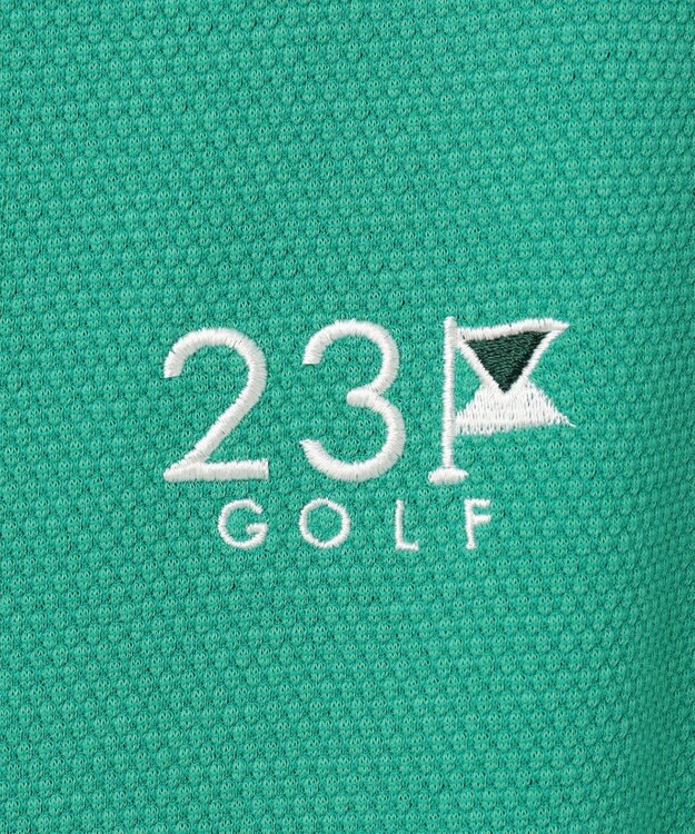 23区GOLF 【MEN】ライトハニカム 半袖ポロシャツ パイングリーン系