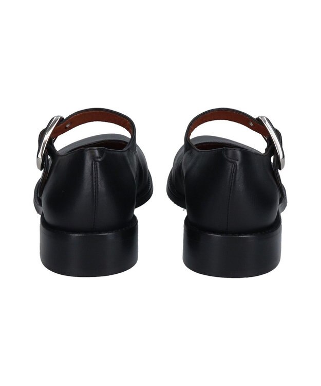 INTER-CHAUSSURES 【ANGEL ALARCON】オブリークトウストラップシューズ ブラック