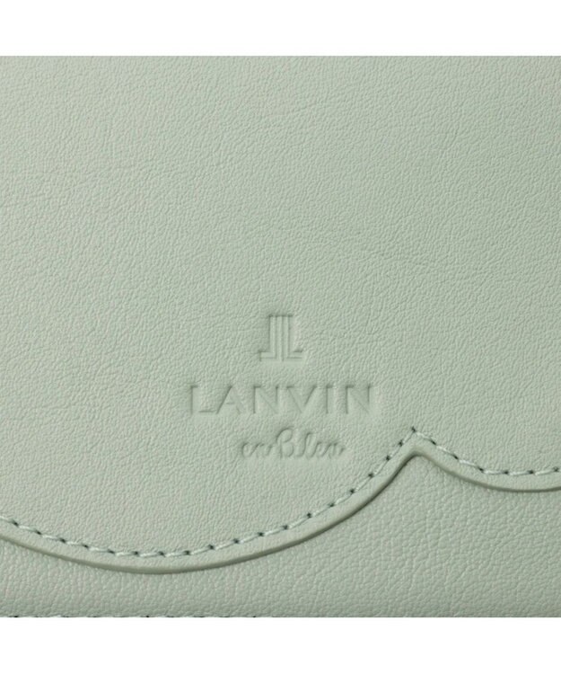 LANVIN en Bleu デクール 三面パスケース ミント