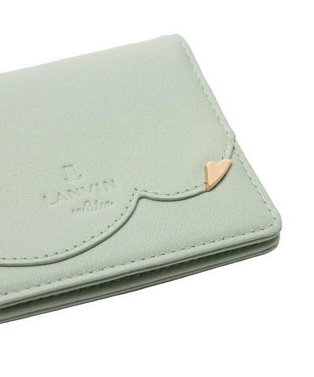 LANVIN en Bleu デクール 三面パスケース ミント