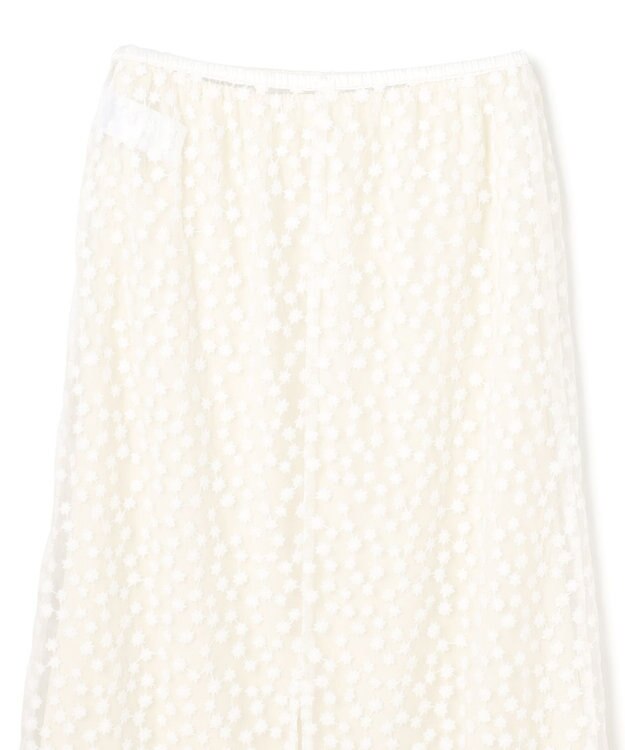 UNFILO L エンブロイダリー レーススカート エクリュ
