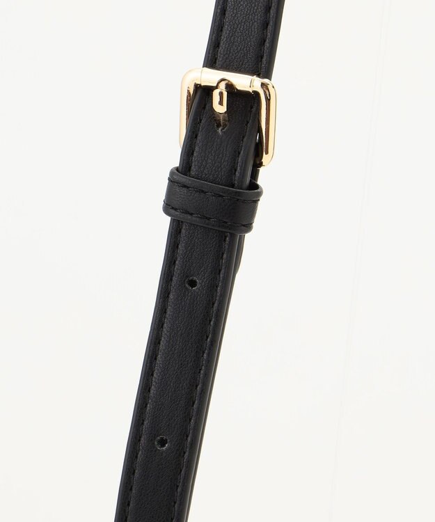 自由区 ラメノットファンシーツイードヴァニティ バッグ オレンジ系