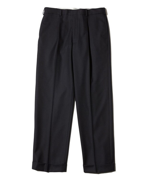 J.PRESS MEN 【J.PRESS ORIGINLAS】1001 PAPER FLANNEL PIPED STEM 1TUCK / JAPAN MADE ネイビー系