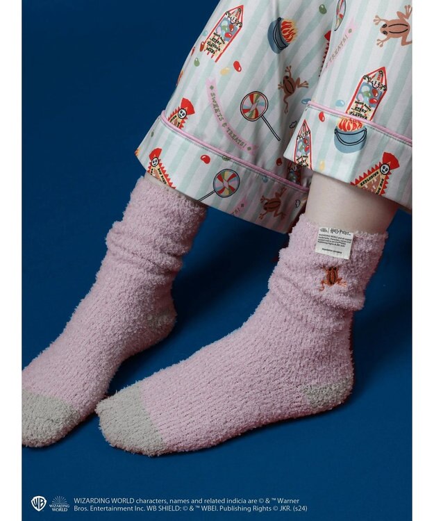 Green Parks ハリーポッター／ワンポイントルームソックス Pink