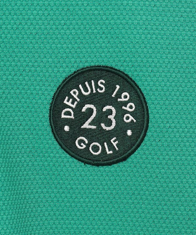 23区GOLF 【MEN】ライトハニカム 半袖ポロシャツ パイングリーン系