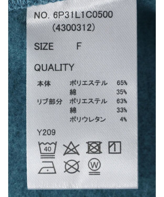 Green Parks ・ＳＵＧＡＲ　ＳＰＯＯＮ　２ｗａｙウラキモウプルオーバー Blue