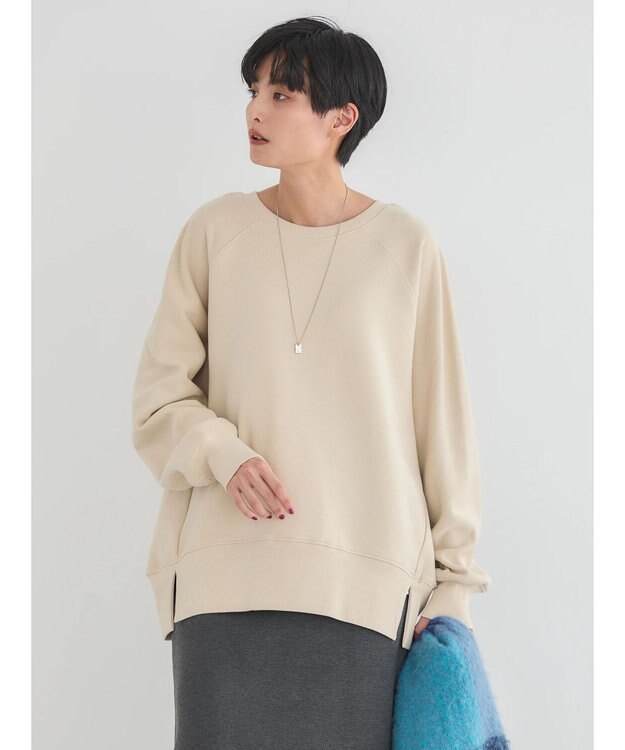 AMERICAN HOLIC バックＶラグランスウェット Ivory