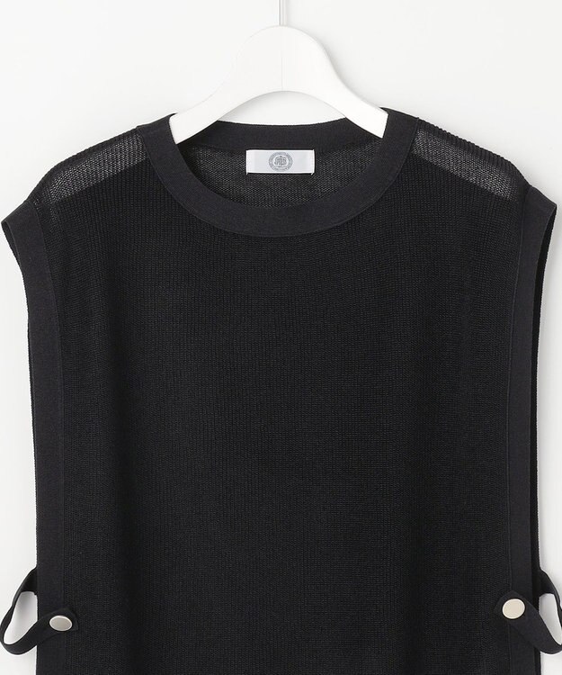 J.PRESS LADIES Vis/Pe スパーク ニット ベスト ネイビー系