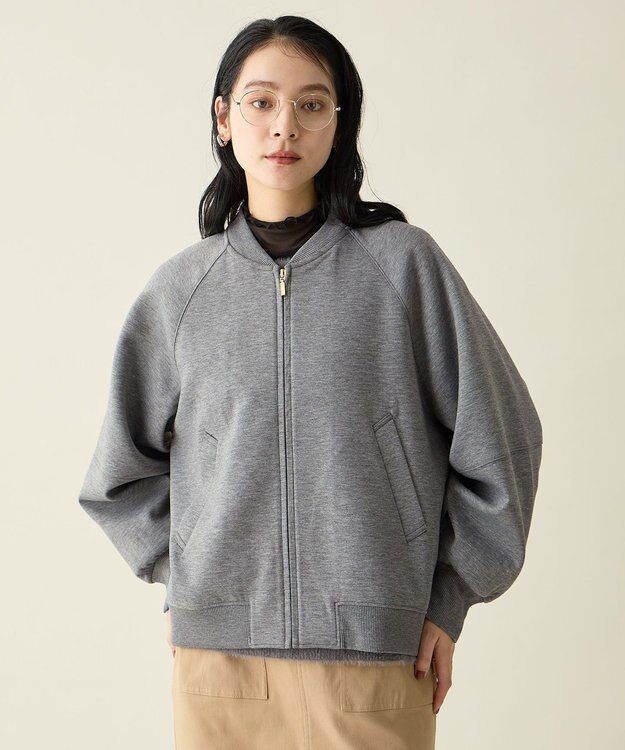 ANY サイドジップダンボールブルゾン グレー