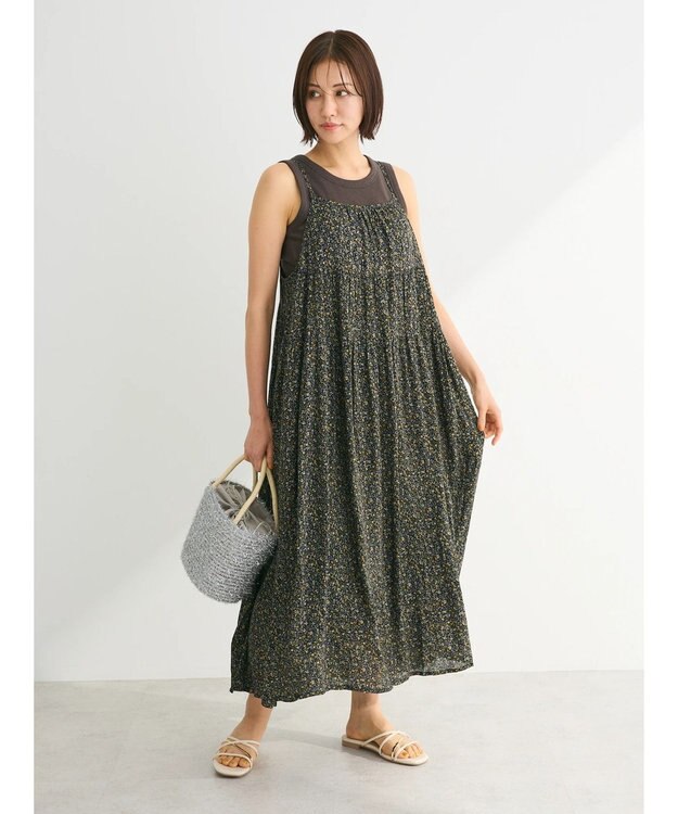 Green Parks ・ＳＵＧＡＲ　ＳＰＯＯＮリブタンクトップ（パット付） Charcoal Gray